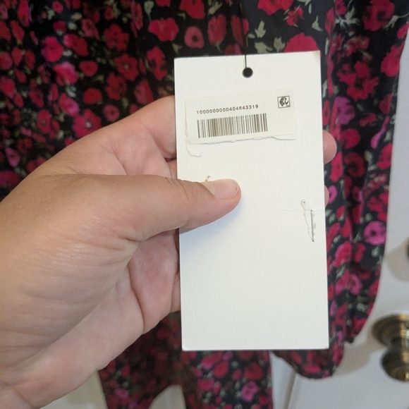 NWT English Factory Floral Shirt Mini Dress - Picture 6 of 7